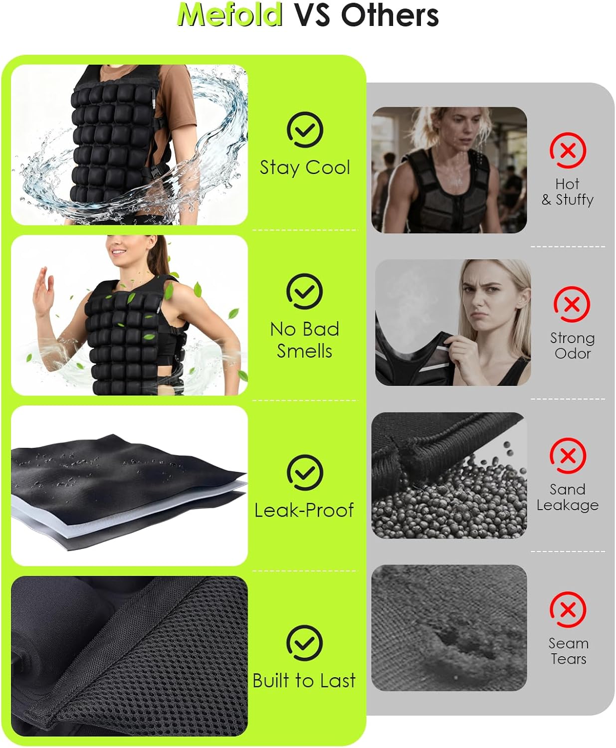 Water-Filled Weighted Vest for Women & Men, 0-23lb Adjustable Weight Vest for Walking, Running, Fitness & Strength Training, Odor-Free & Washable Workout Vest with Even Weight Distribution for Summer