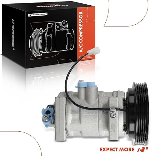 Miniatura 9 de A-Premium Compresor de aire acondicionado con embrague compatible con Mazda Protege 2.0L 2001-2003, Protege5 2.0L 2002-2003, con polea de 5 ranuras