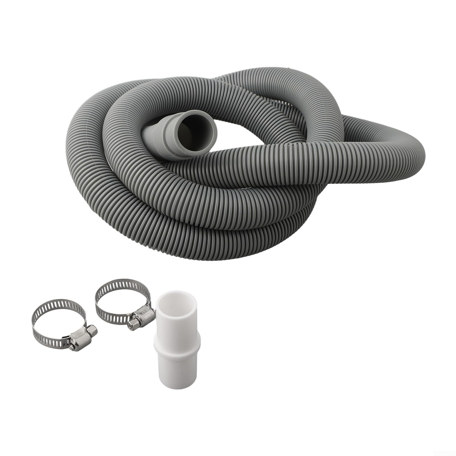 Tubo di scarico, Tubo di prolunga for tubo di scarico for lavatrice e lavastoviglie, materiale anti-invecchiamento, attrezzatura facile da posizionare(150CM)
