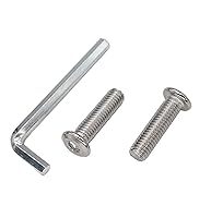 Vista 36 de binifiMux 10 unids M6 x 1.575 in tapa plana Allen pernos remaches tornillos de conexión para muebles 304 acero inoxidable