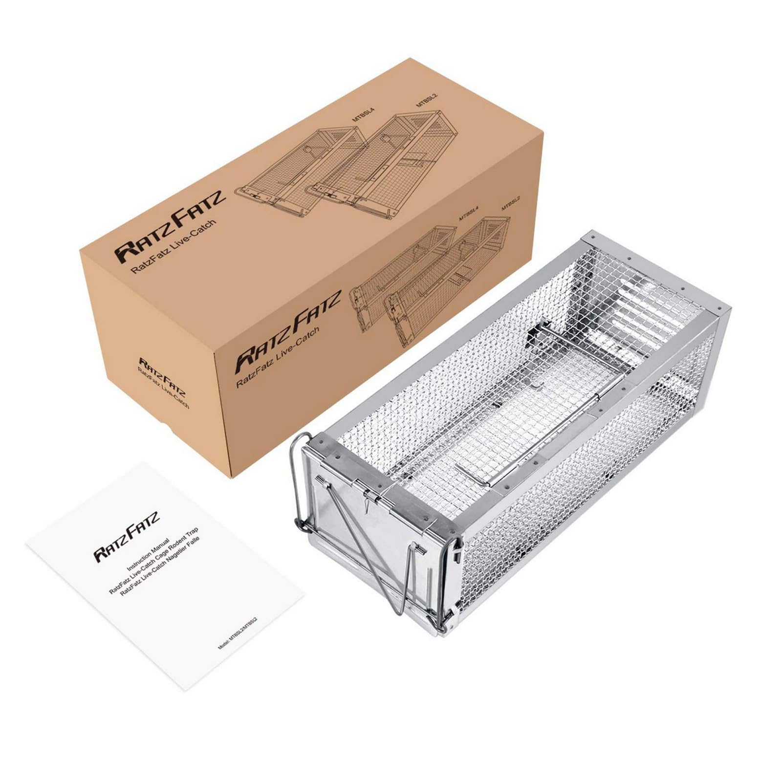 Piège à souris vivant efficace cage rat mulot rongeur Ratzfatz 31 x 13 cm