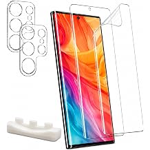 [2+2 Pack] Screen Protector for Samsung Galaxy S22 Ultra, Soft TPU Film