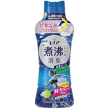 レノア リアル消臭洗剤 スポーツ 1500ml 4個セット 沸騰レベル レノア煮沸レベル消臭抗菌ビーズ SPORTS クールリフレッシュの香り