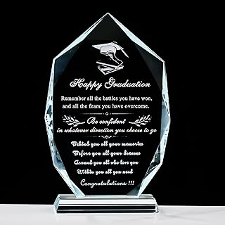 Movdyka Graduation Gifts for Her Him 2025 Unique - Crystal Layser Engraved Class of 2025 Gifts - High School College Graduation Present Ideas for Women Men Girls Daughter Son Unisex