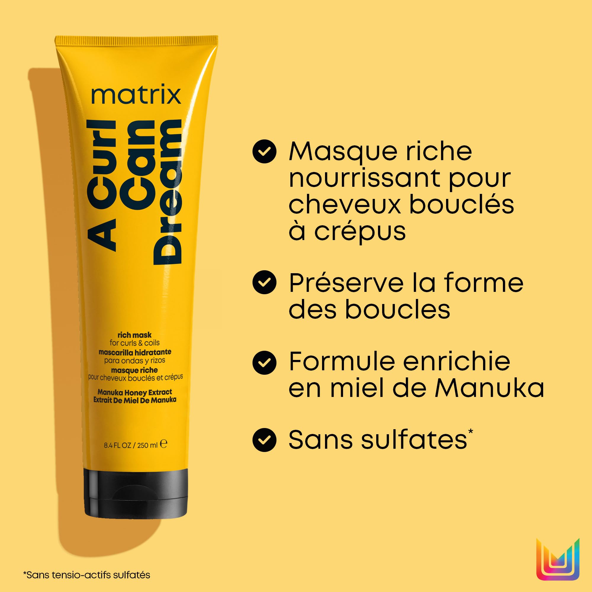 Matrix, Shampoing Nourrissant pour Cheveux Bouclés