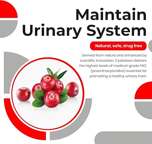 Miniatura 3 de Cysticlean Suplemento de arándano PAC de 240 mg para la salud del tracto urinario (60 unidades)