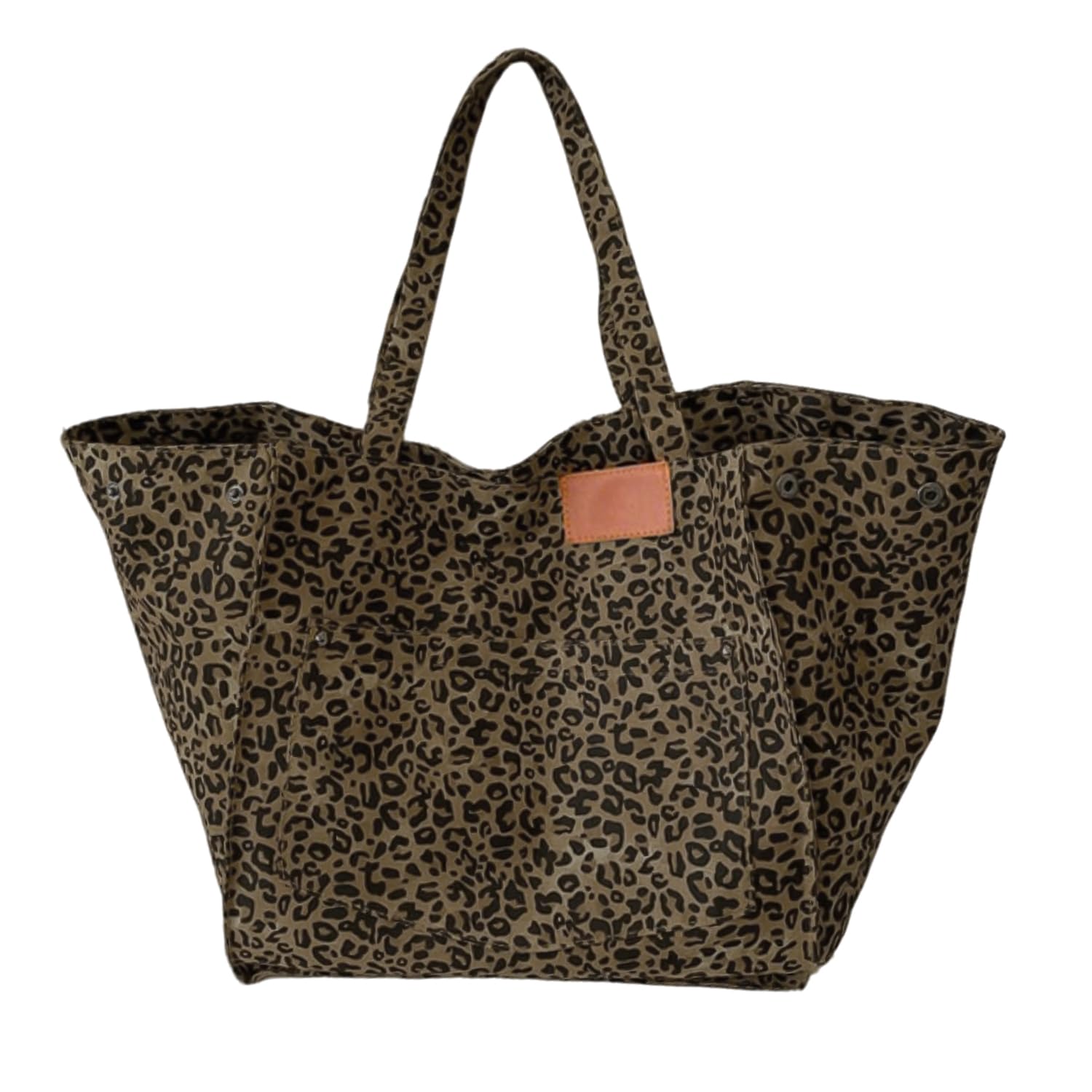 Sac cabas léopard grand volume avec sangle réglable confortable - 8