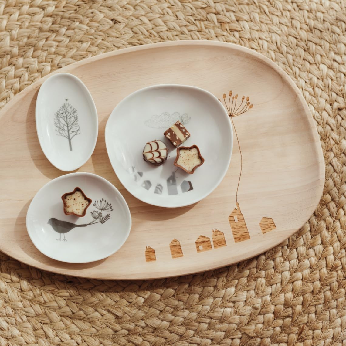 Räder Wonderland Decorative Mini Bowl Set - Houses & Birds