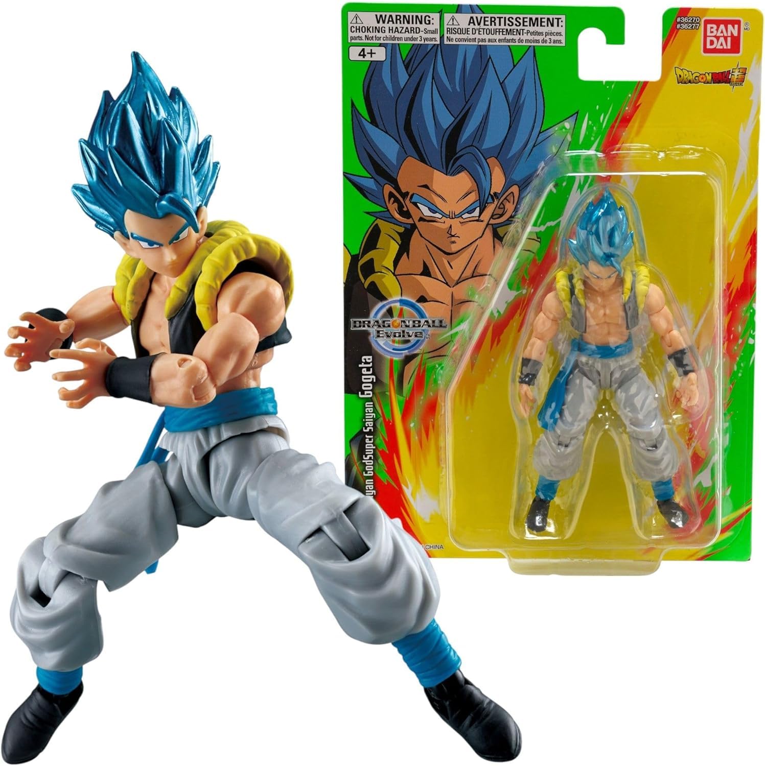 BANDAI Dragon Ball Super Evolve 5" God Super Saiyan Gogeta Action Figure