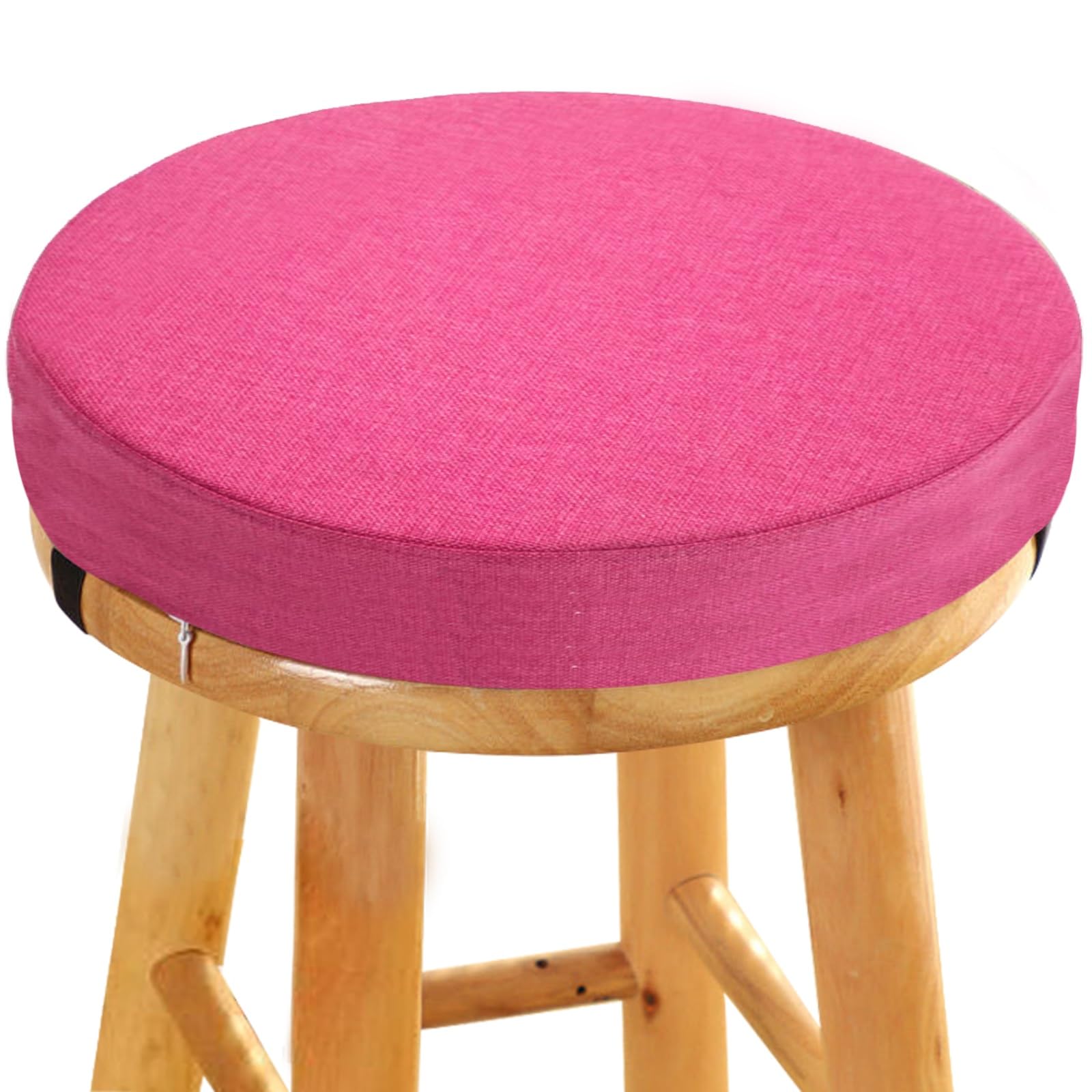 Uyeoco Color 11 45D Foam Round Seat Cushion 5/8Cm Thick,30/33/35/40/45/50Cm Anti-Slip Buckle Round Stool Cushion, Circle Dining Chair Pad With Removable Cover For Dining Kitchen Bar Chairs Indoors Outdoors(,5