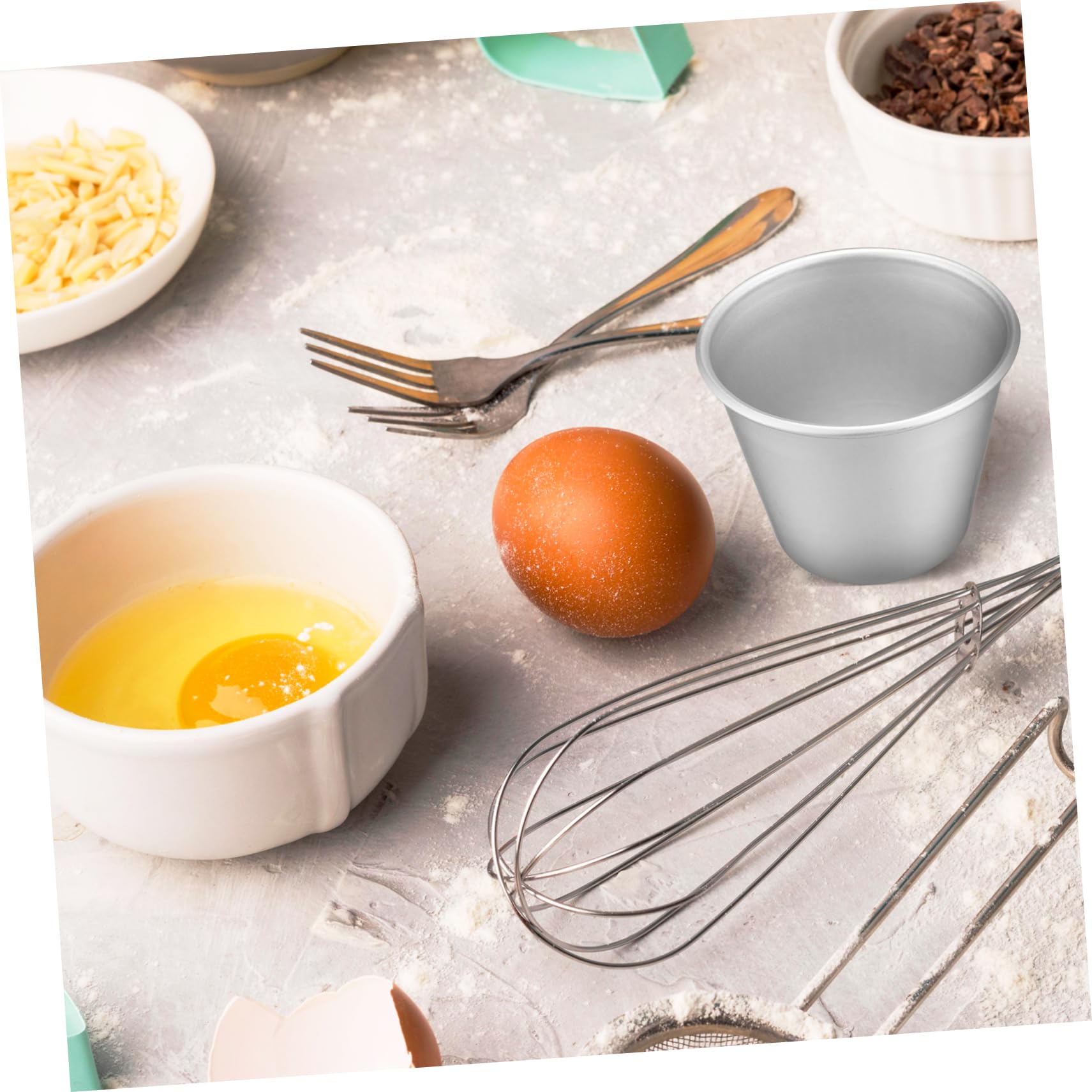 DECHOUS 24pièces Moules à Pudding Moules à Muffins Antiadhésifs Pour Puddings Et Gâteaux Ustensiles De Cuisine Et Pour Boulangerie