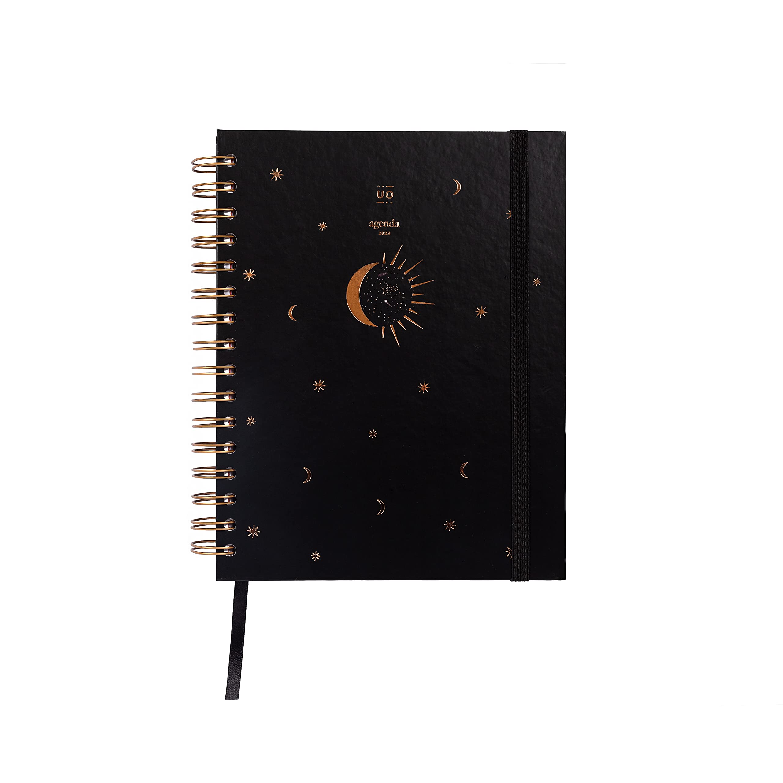 UO Eclipse Week to View 2023 Yearly Planner: Starts in January 2023 and ends December 2023, Hardcover, Includes 126 Stickers