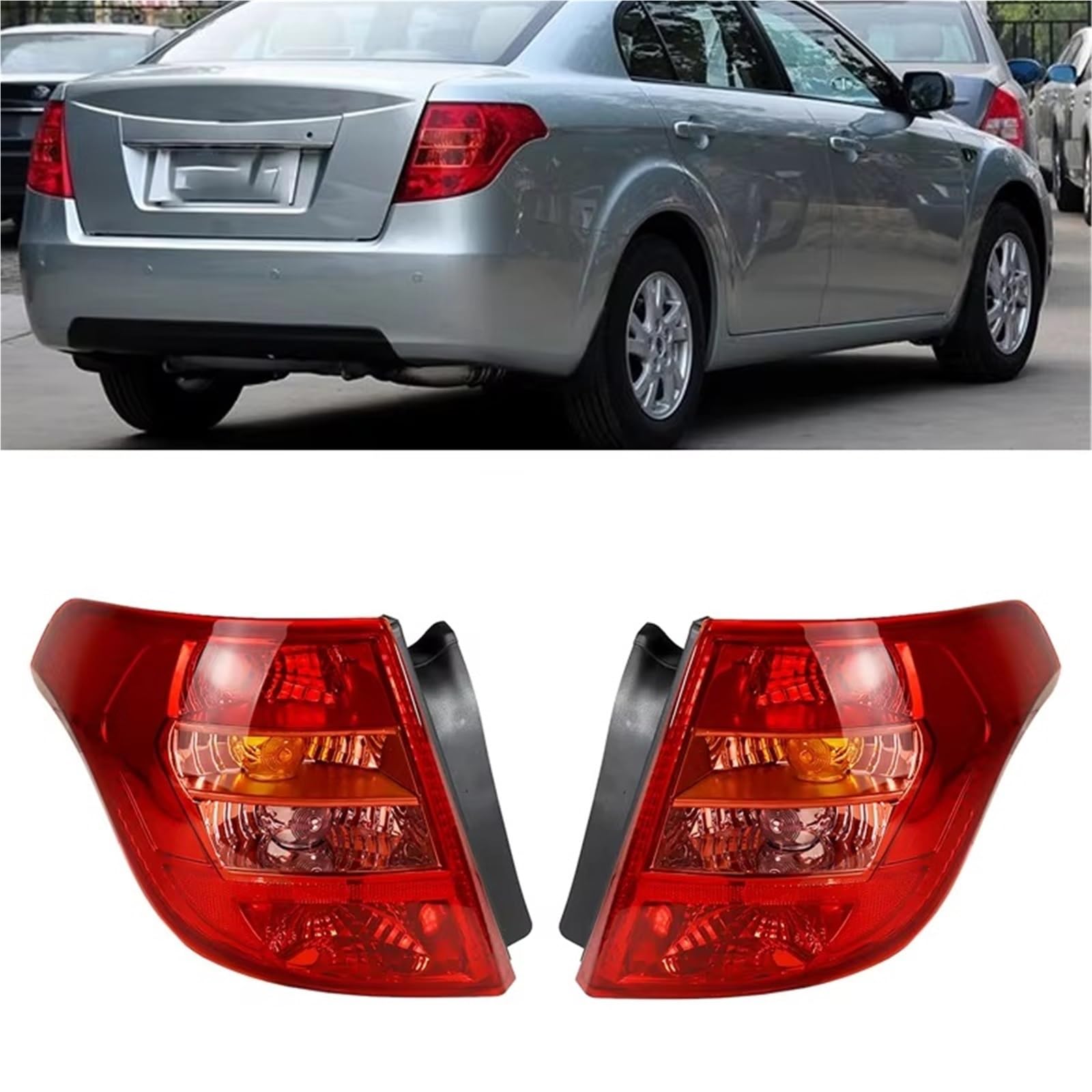 Pilotos Traseros Iluminación Para FAW Para Besturn Para B50 2009 2010 2011 2012 Parachoques Trasero Luz Trasera Luces Traseras Lámpara Freno Cubierta Carcasa