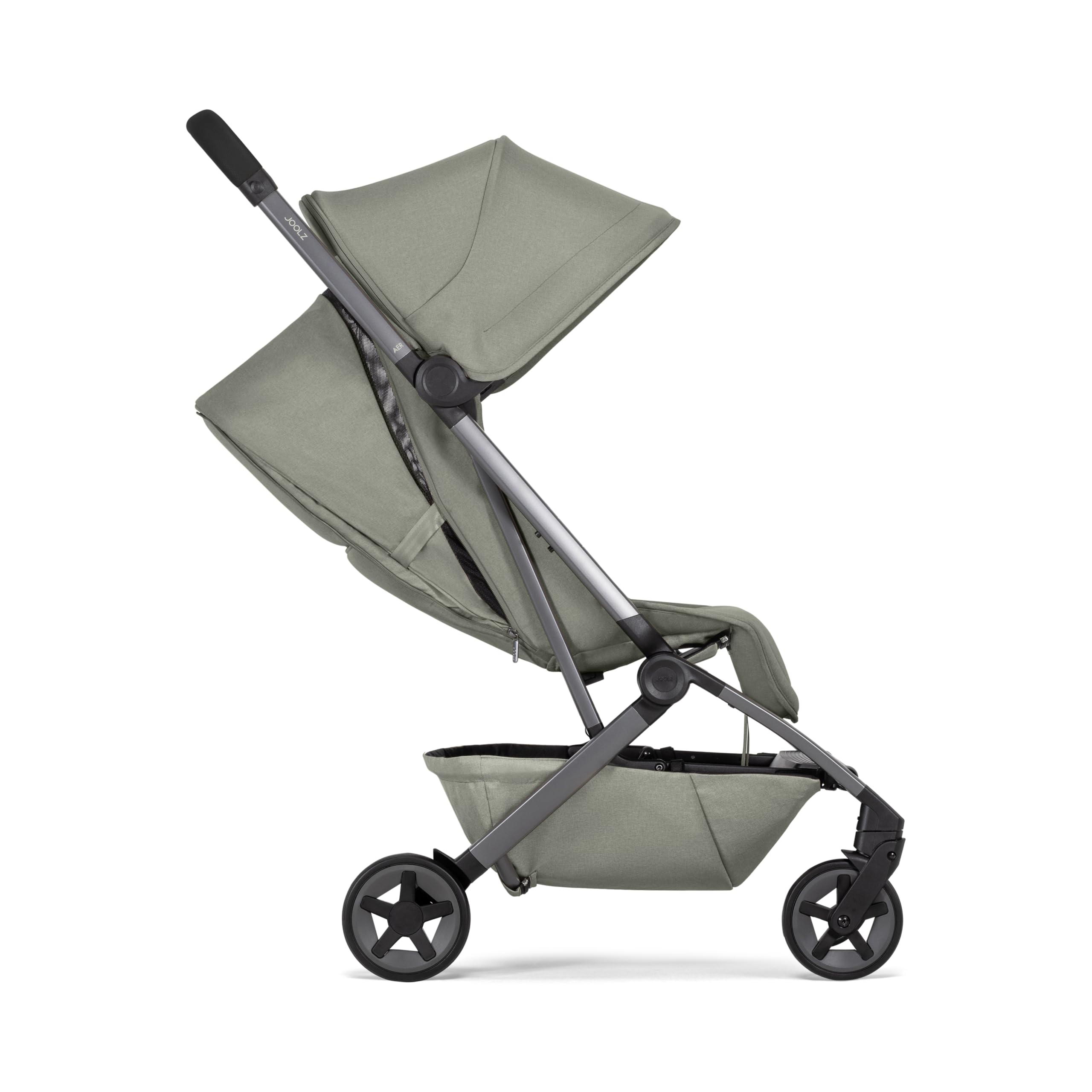 Joolz Aer2 Cochecito de Bebé Ligero y Silla de Paseo de Viaje – Compacta y Plegable con una Mano, Asiento Reclinable, Capota UPF 50+, Reposapiés Ajustable, Apta para Cabina de Avión - Sage green