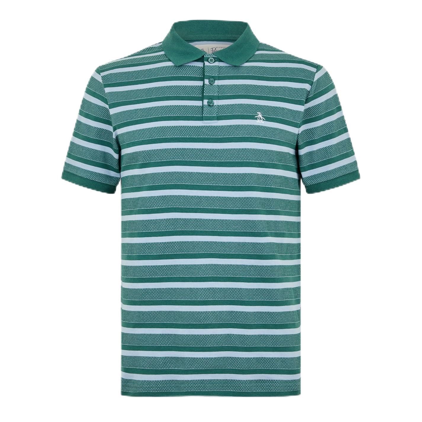Original Penguin Men' Green Classic Fit Short Sleeve Polo Shirt in Size S, Sports Direct