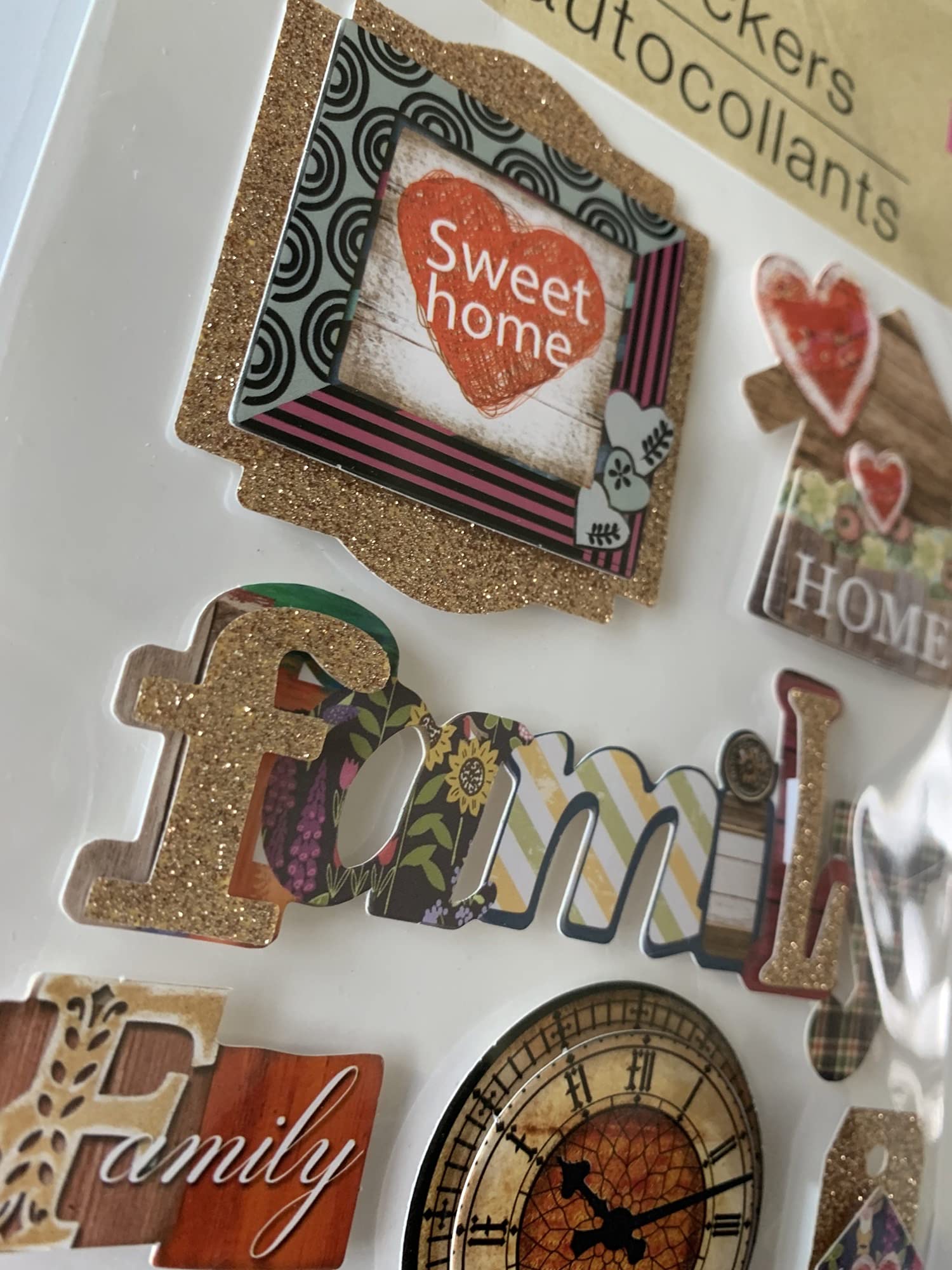 Stickers Noël père noël et ses animaux - Autocollants stickers adhésifs