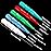 BBTO 100 Pcs Braces Dental Brush Flosser for Cleaner Interdental Brush Toothpick Tooth Flossing Head Oral Dental Toothpick Cleaners Cleaning Tool(Red White Green Light Green, Light Blue)
