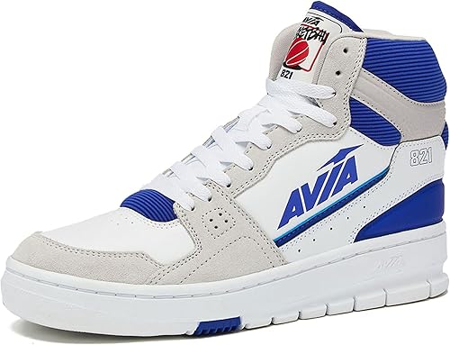 Avia 821 - Tenis altos para hombre, para interiores o exteriores, zapatos de baloncesto para hombre, tallas 7 a 16, zapatos retro de caña alta para