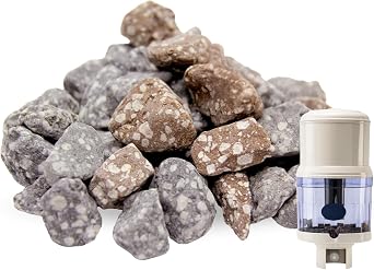 Alkaline Copper Ion Mineral Stones 13564 for Nikken Aqua Pour 1360 1386 | Remineralizing rocks for gravity water dispensers, balanced pH taste, fresh clean hydration