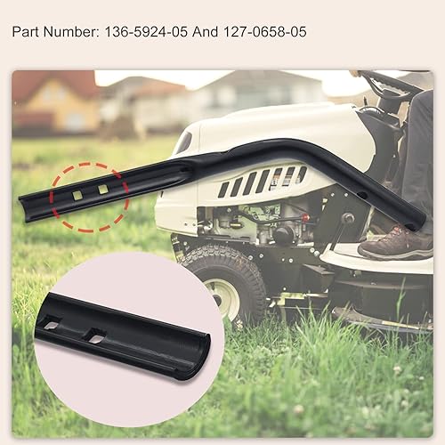 Miniatura 4 de 136-5924-05 Mango inferior derecho para mango Toro 127-0658-05 - para cortacésped de 21" con mantilloensacado trasero, compatible con el modelo