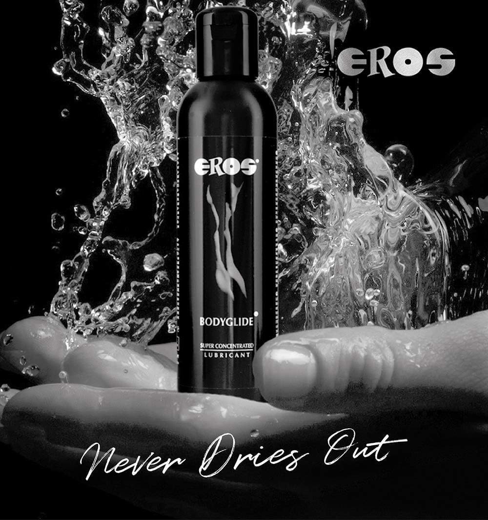 Megasol EROS Bodyglide Super Concentrated Body Gel - Silicon Based Personal Lubricant. Latex Condom Safe, Ultra Long-Lasting Sex Lube Without Parabens or Glycerin