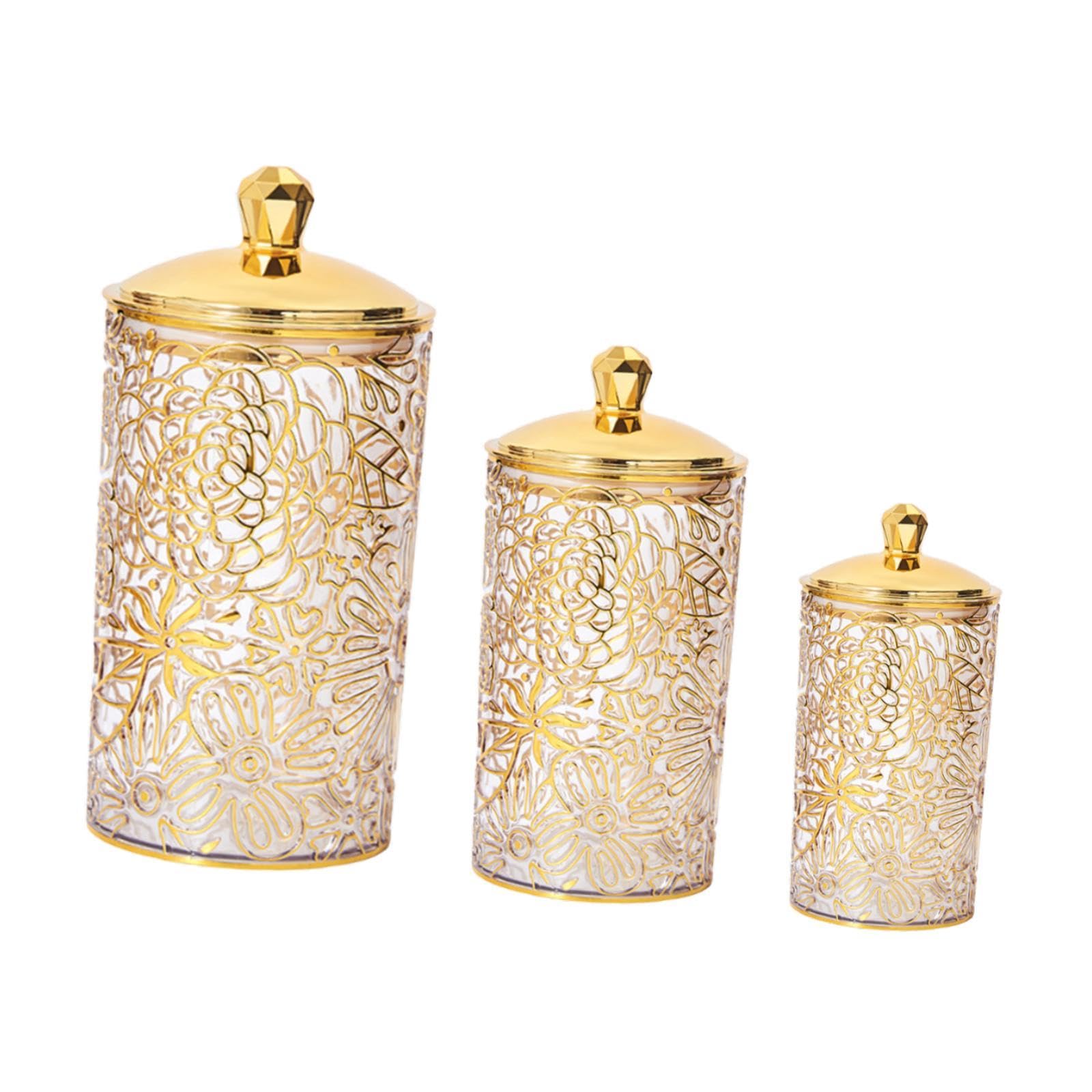 3 Teiliges Vorratsglas Set mit Deckel, Lebensmittelbehälter, Küchenkanister