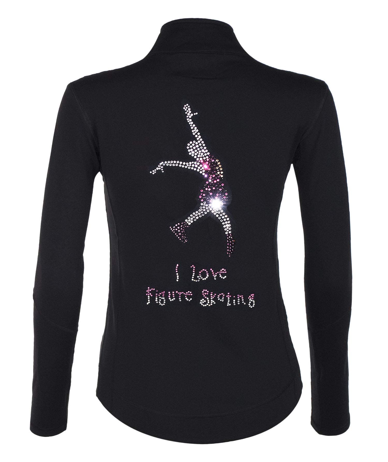 PARADICE WORLD BY SKATER FOR SKATERS Giacca de pattinaggio Love Ice Skating con cristallo di qualita AAA +