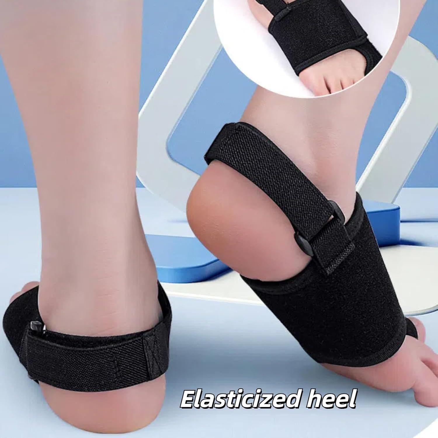 Toe Brace - Big Toe Taping Splint Straightener Wrap with Support Straps for Sprains and Hallux Rigidus Relief (Right) - Image 3