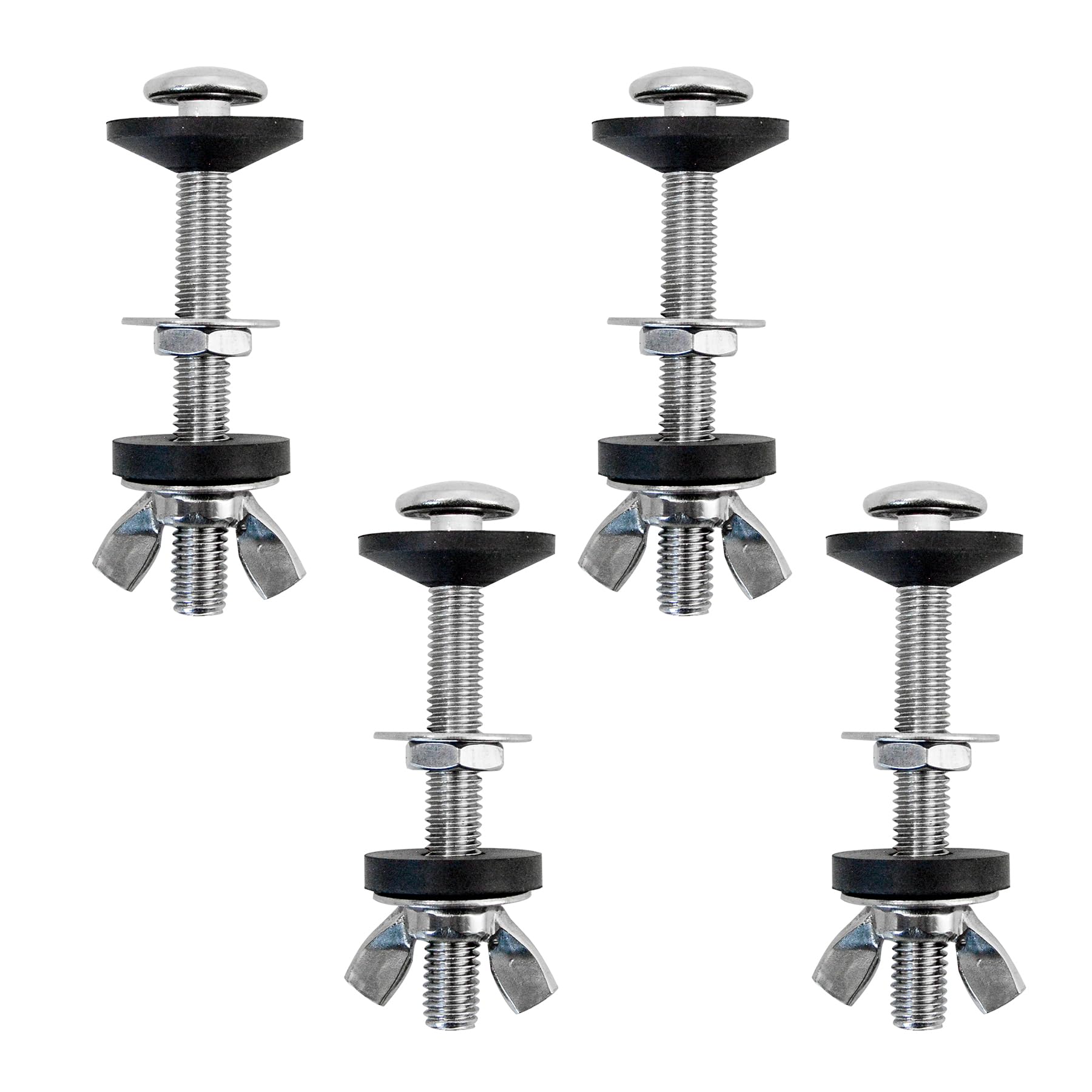 Toilet Seat Hinge Bolt Screw,Toilet Tank to Bowl Bolt Kits with Rubber