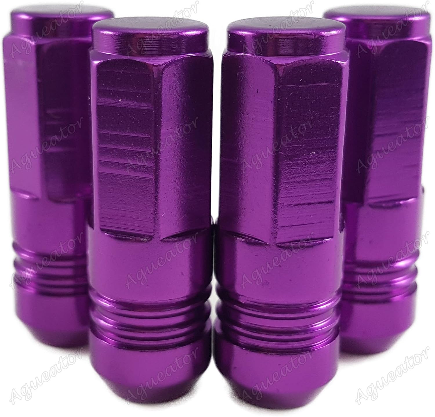 Aguetaor Premium Cylinder Spiked Valve Stem Caps Metal