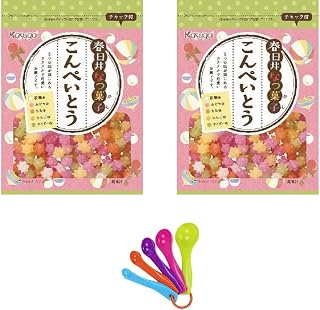 Japanese Candy Konpeito 2.9oz x 2 pack , including mesuring spoon