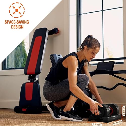 Miniatura 6 de SKOK 2555 lbs Pair Adjustable Dumbbells Set, Adjustable Weights Dumbbells Set for Men and Women with Anti-Slip Fast Adjust Weight by Turning