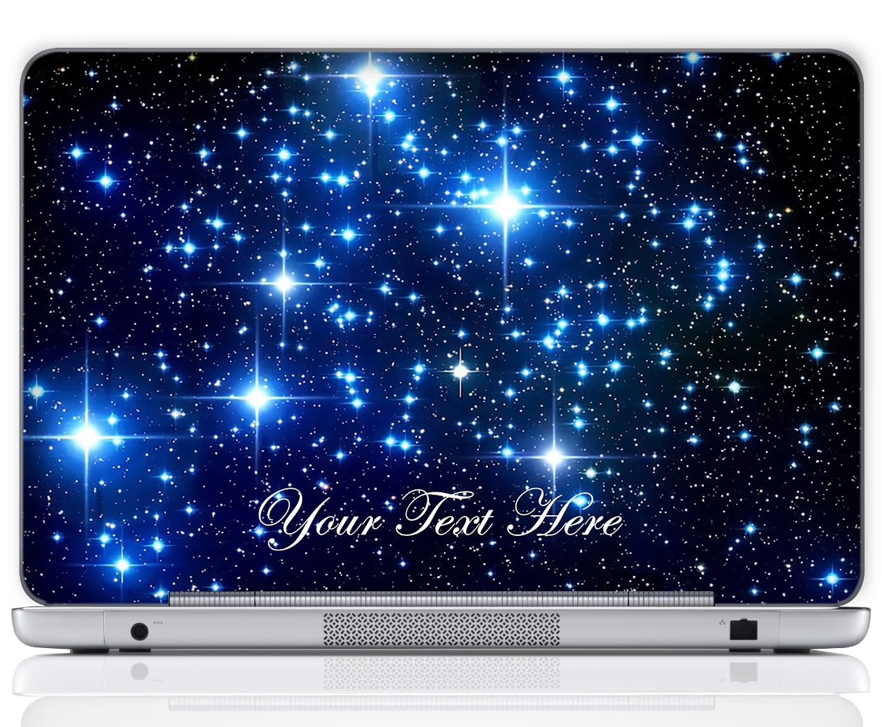 Custom Design Personalized Laptop Skin Sticker Cover Art Decal, Customize with Your Name or Text (12 Inch, Galaxy Stars)