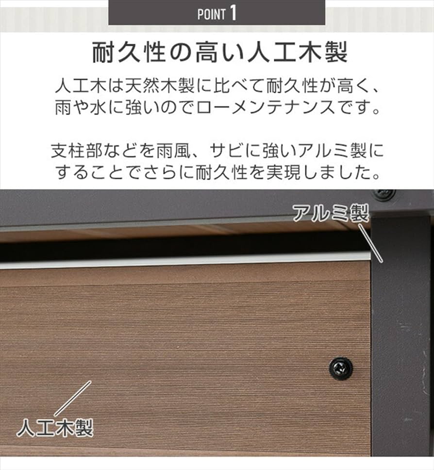 Amazon.co.jp: [山善] ガーデンマスター 人工木 エアコン室外機