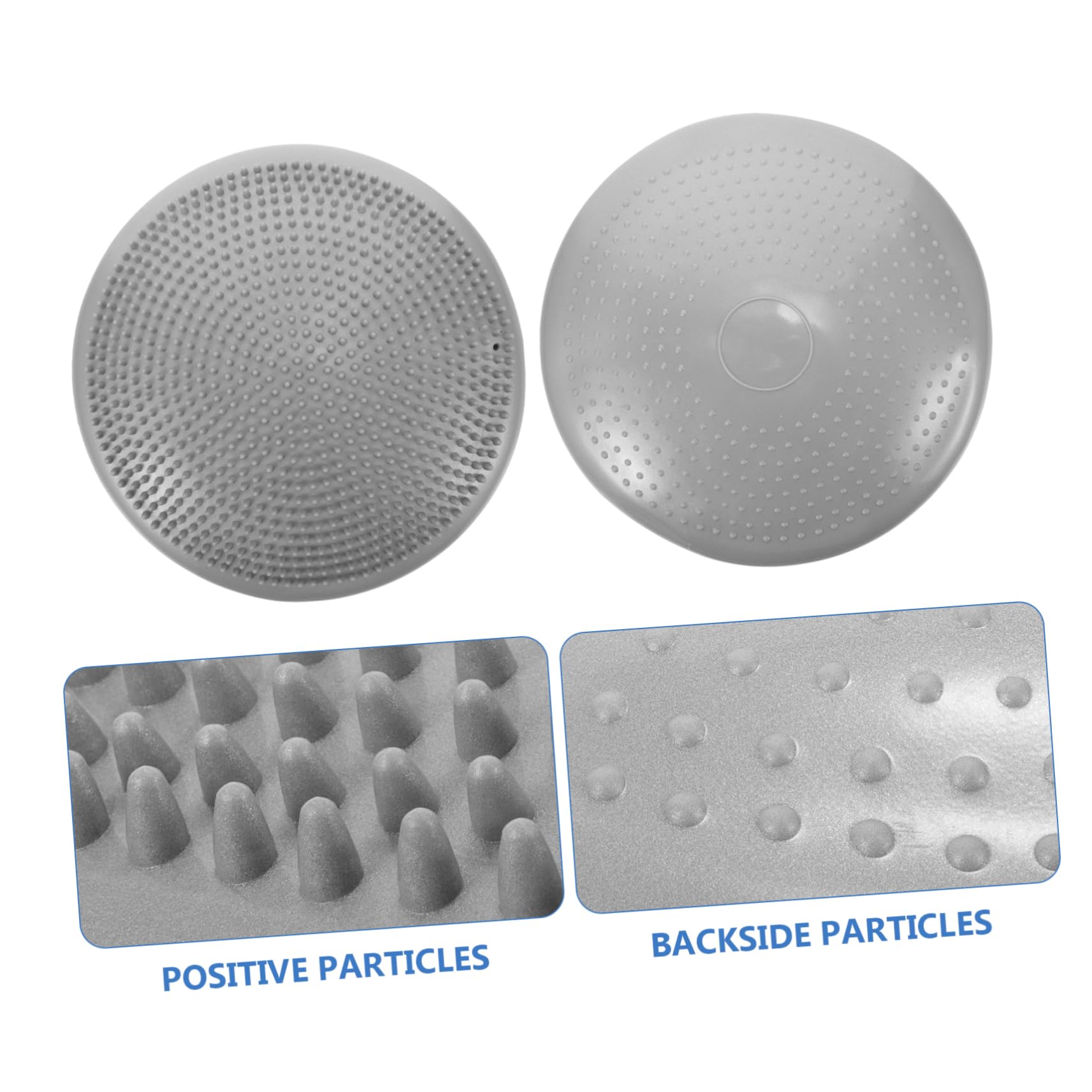 Hemobllo Coussin d'Équilibre Gonflable 33Cm Coussin Oscillant Extra Épais en Silicone Siège Ergonomique pour Yoga Fitness et Rééducation Soulagement des Maux de Dos