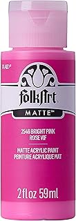 FolkArt Acrylic Paint in Assorted Colors (2 oz), 2546, Bright Pink