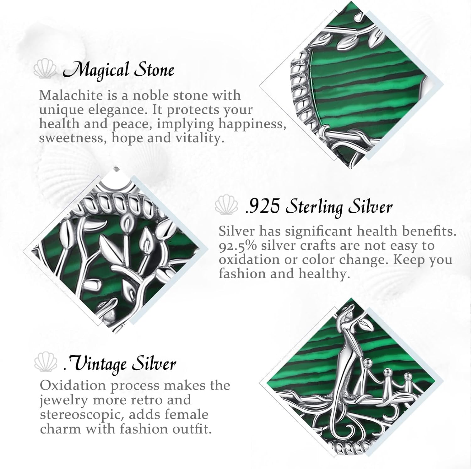 Vito 925 Sterling Silver Tree of Life Necklace for Women, Mother Tree Pendant for Mom Mother Necklace Mother's Day Jewelry Gift for Wife Grandma, 18/22 Inch Chain - Image 6