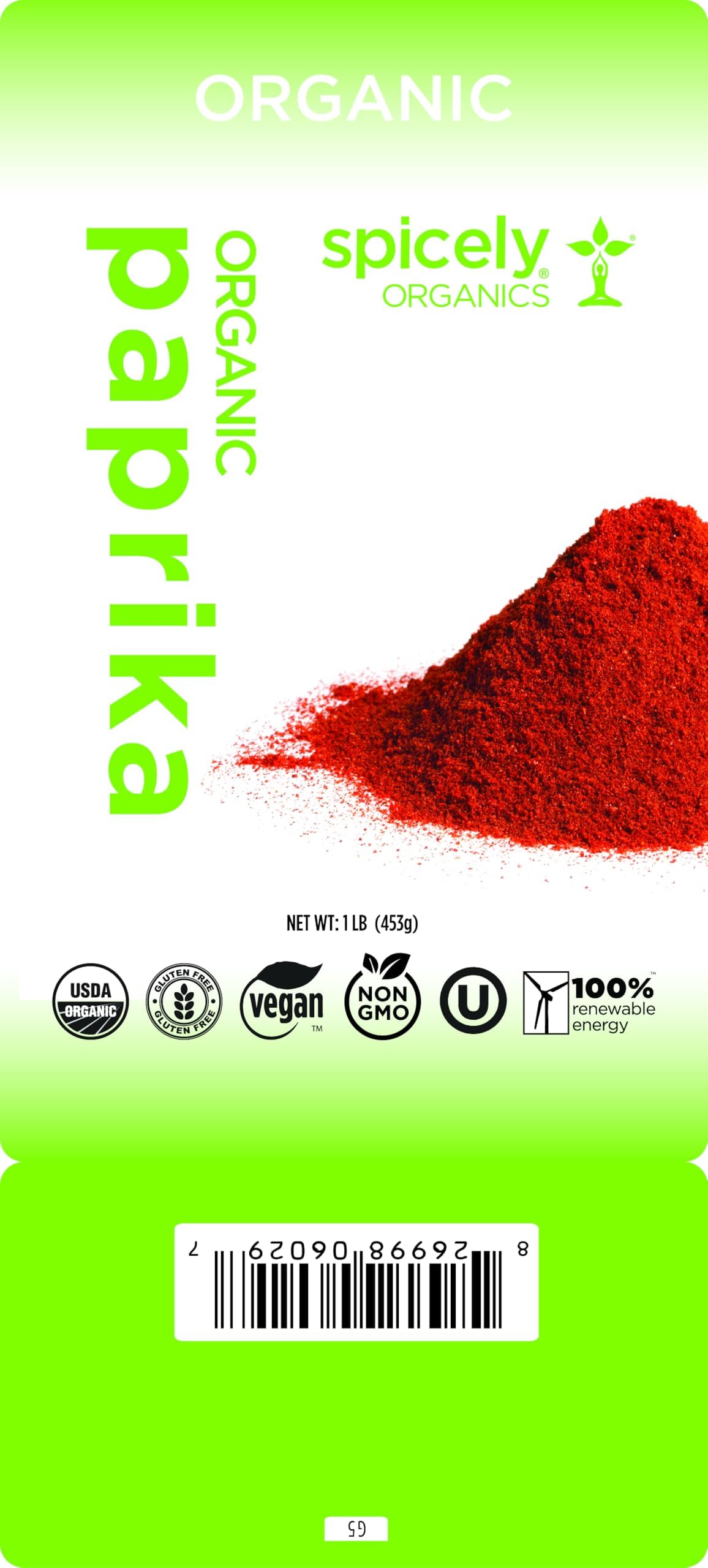 Organic Paprika 1 Lb Bag Gluten Free
