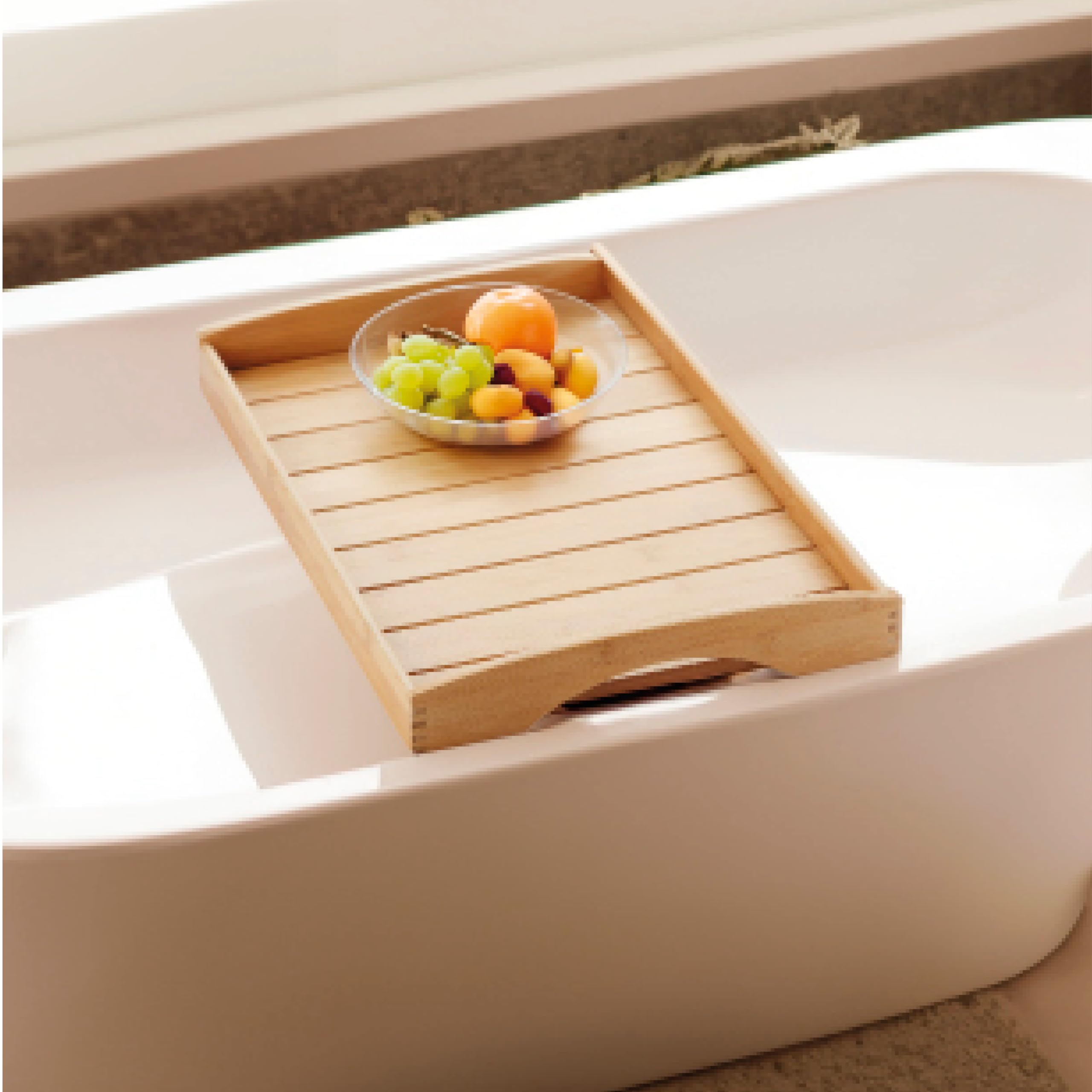 Serviertablett Aus Buche 50x35cm - Stabil Mit Hohem Rand & Griffen