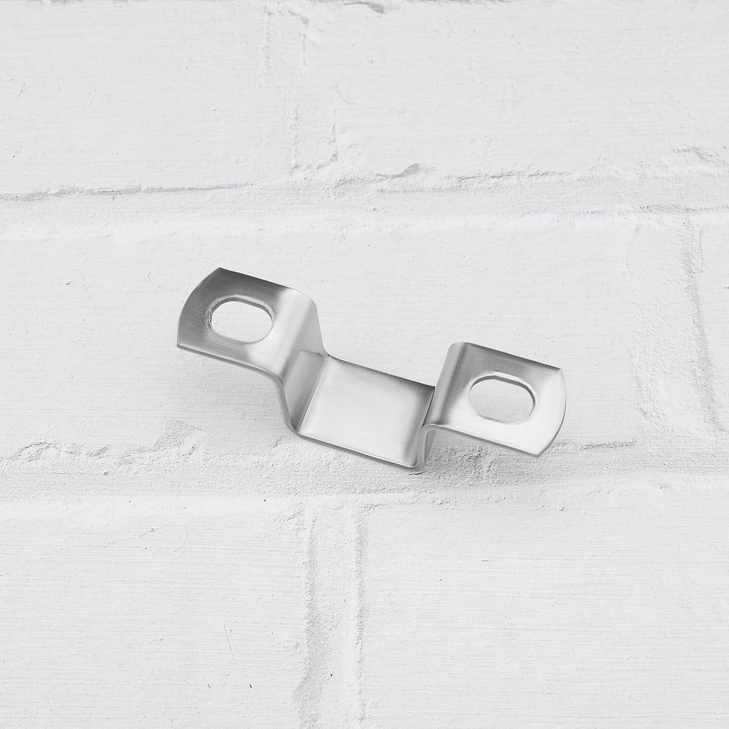 12PCS Heavy Duty Bar Security Holder Bracket U Shaped Connector Bracket for Door Closed Bar Holder Strut Channel Stainless Steel 22 x 27mm