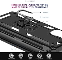 Vista 5 de LeYi Funda para Moto G 5G 2022: con 2 protectores de pantalla de vidrio templado para hombres y mujeres, [grado militar] funda protectora resistente