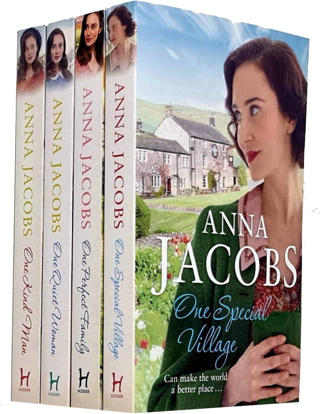 Ellindale Series 4 Books Collection Set By Anna Jacobs (One Quiet Woman, One Kind Man, One Special Village, One Perfect Family) Paperback