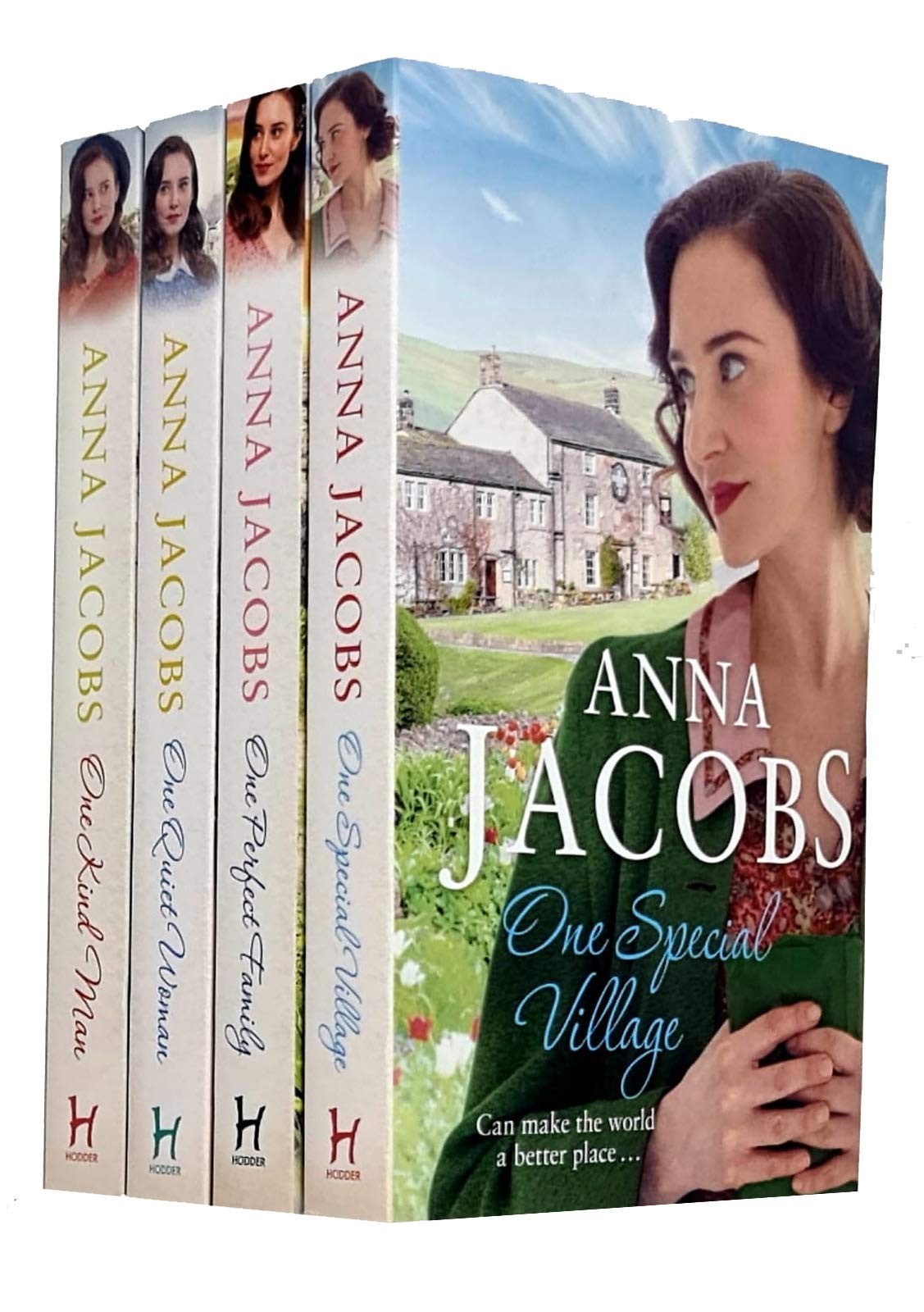 Ellindale Series 4 Books Collection Set By Anna Jacobs (One Quiet Woman, One Kind Man, One Special Village, One Perfect Family) Paperback