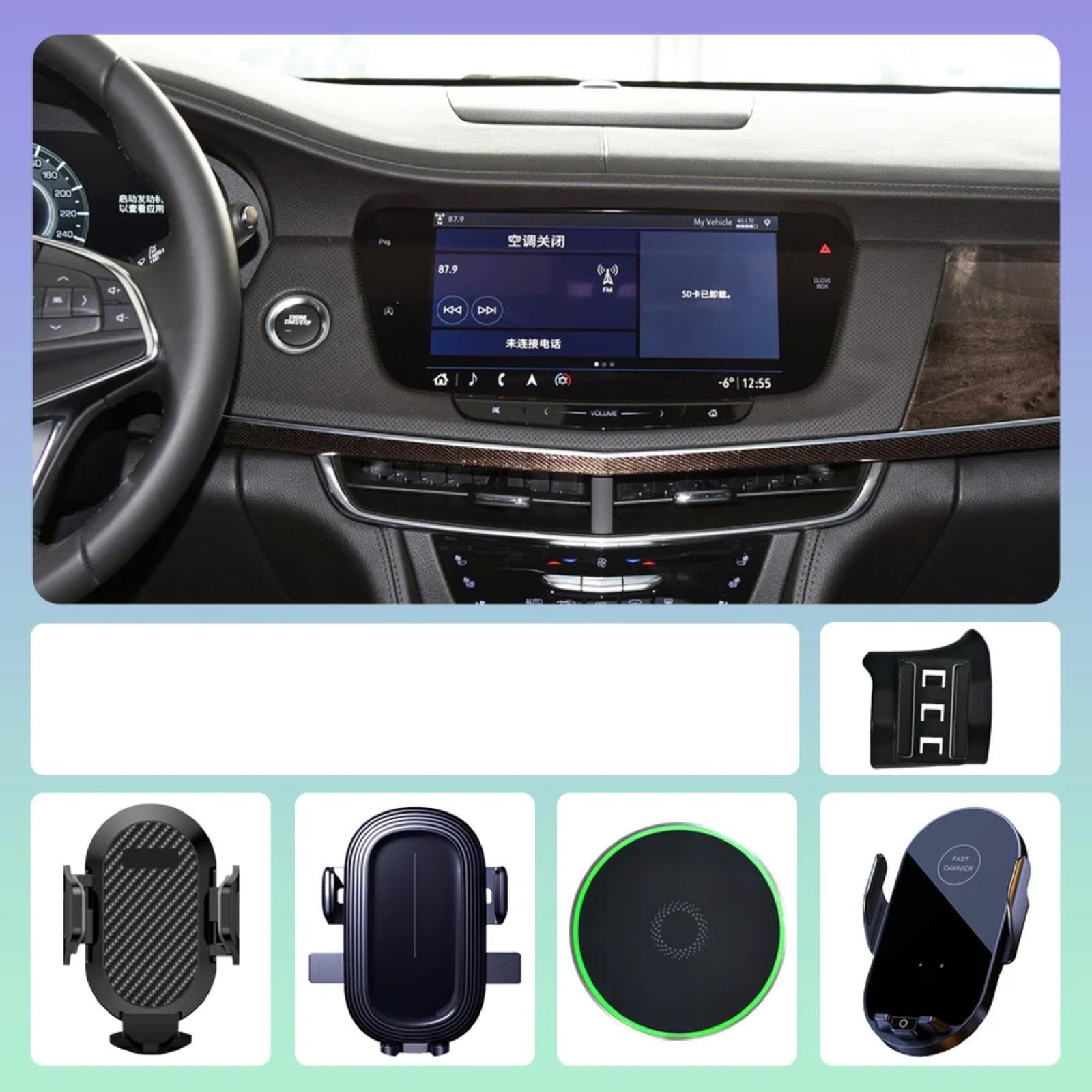 Uchwyt Samochodowy na Telefon dla Cadillac CT6 2016-2023, uchwyt samochodowy na telefon uchwyt samochodowy na telefon akcesoria do wsparcia samochodu