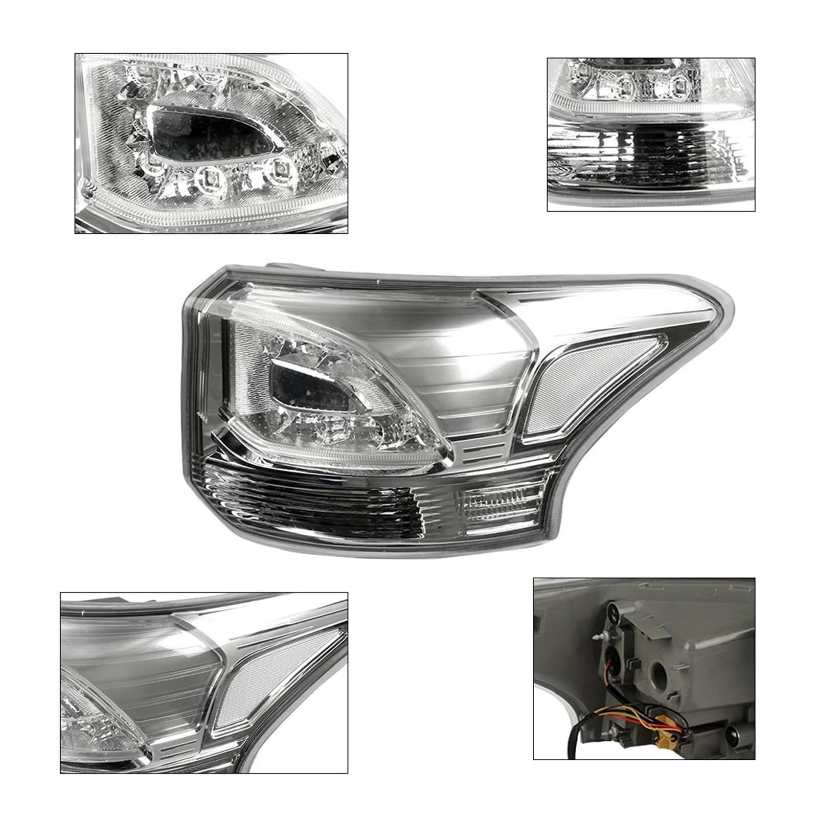 Fanale Posteriore Sinistro/destro Per Mitsubishi Per Outlander Phev 2013-2015 Con Luce Freno Led Fendinebbia Anteriore Per Auto(Left-1PCS)