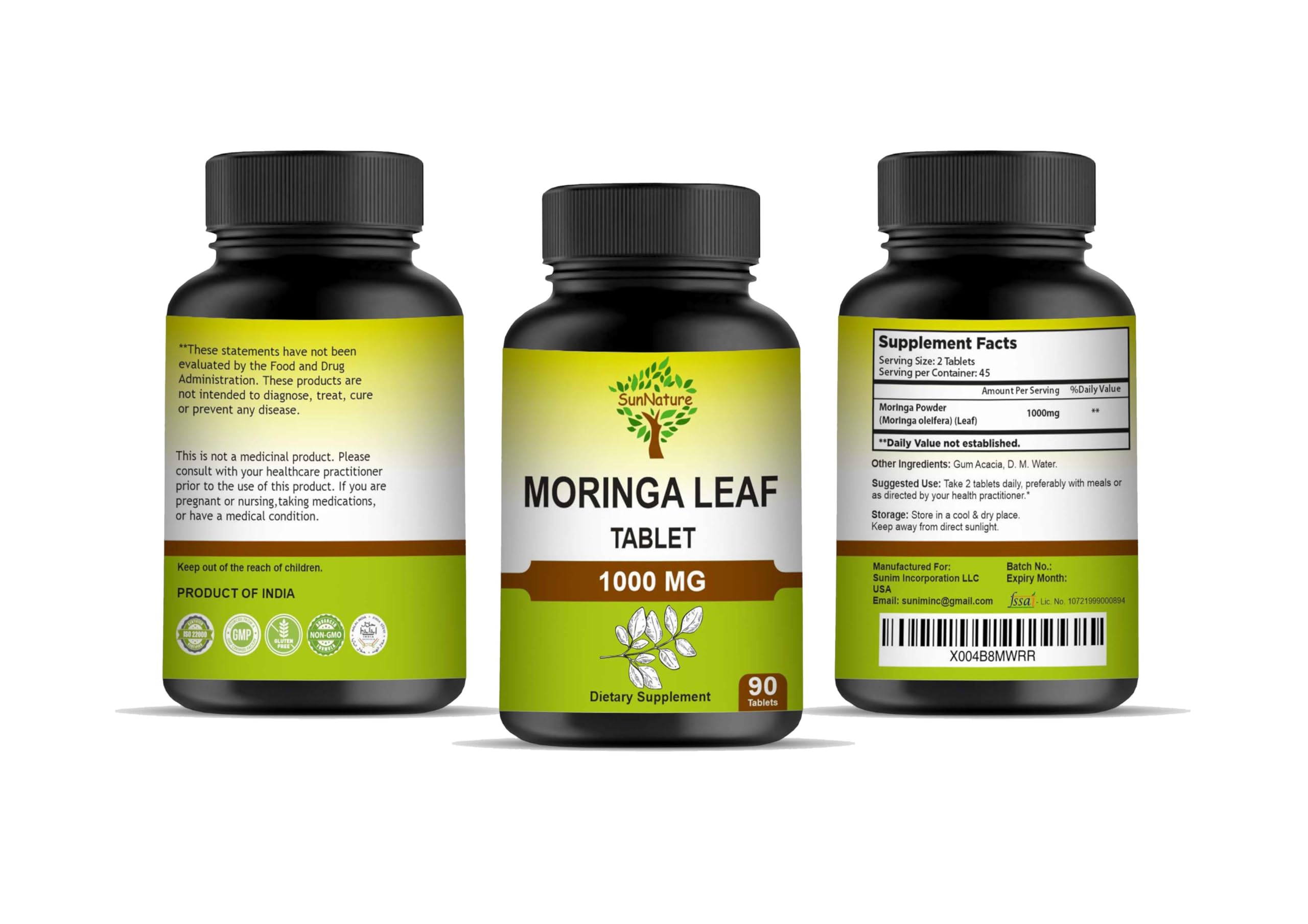 1000 mg Moringa Leaf Tablets | 100% Pure Oleifera Leaf for Men & Women | Moringa Supplement for Energy, Immunity & Joint Health | Non-GMO, Gluten Free | 90 Tablets, 45 Days Supply — Amazon image 4