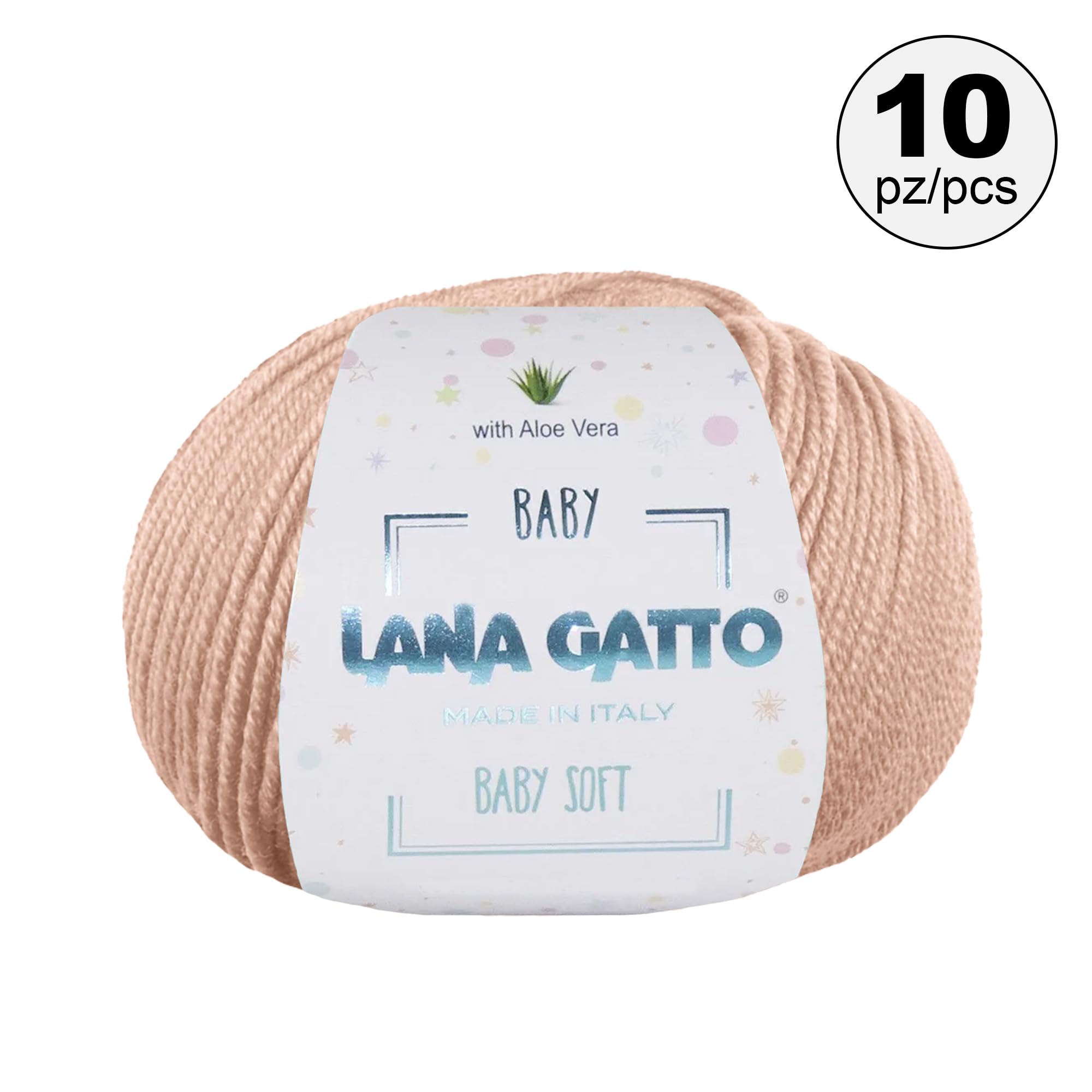 Baby Soft Yarns for Crocheting and Knitting 100% Merino Wool Treated with Aloe Vera - Image 2