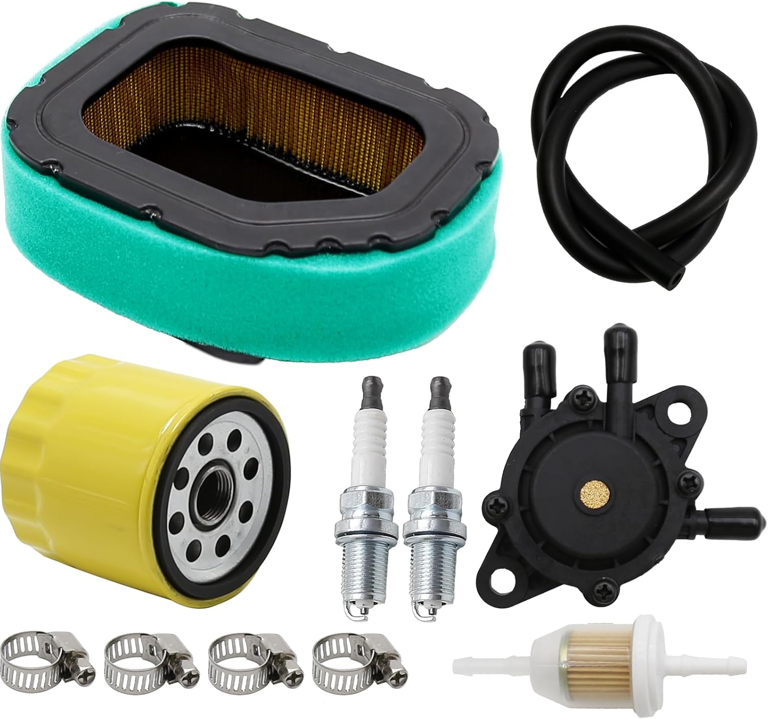 32-083-03 KH-32-083-03-S Air Filter with Oil Filter Replacement for Kohler Courage Twin Cylinder 20-27 HP Engine, Toro 98019 74372, John D MIU11943 Z510A Tractor, Cab Cad LT1045 Lawn Mower