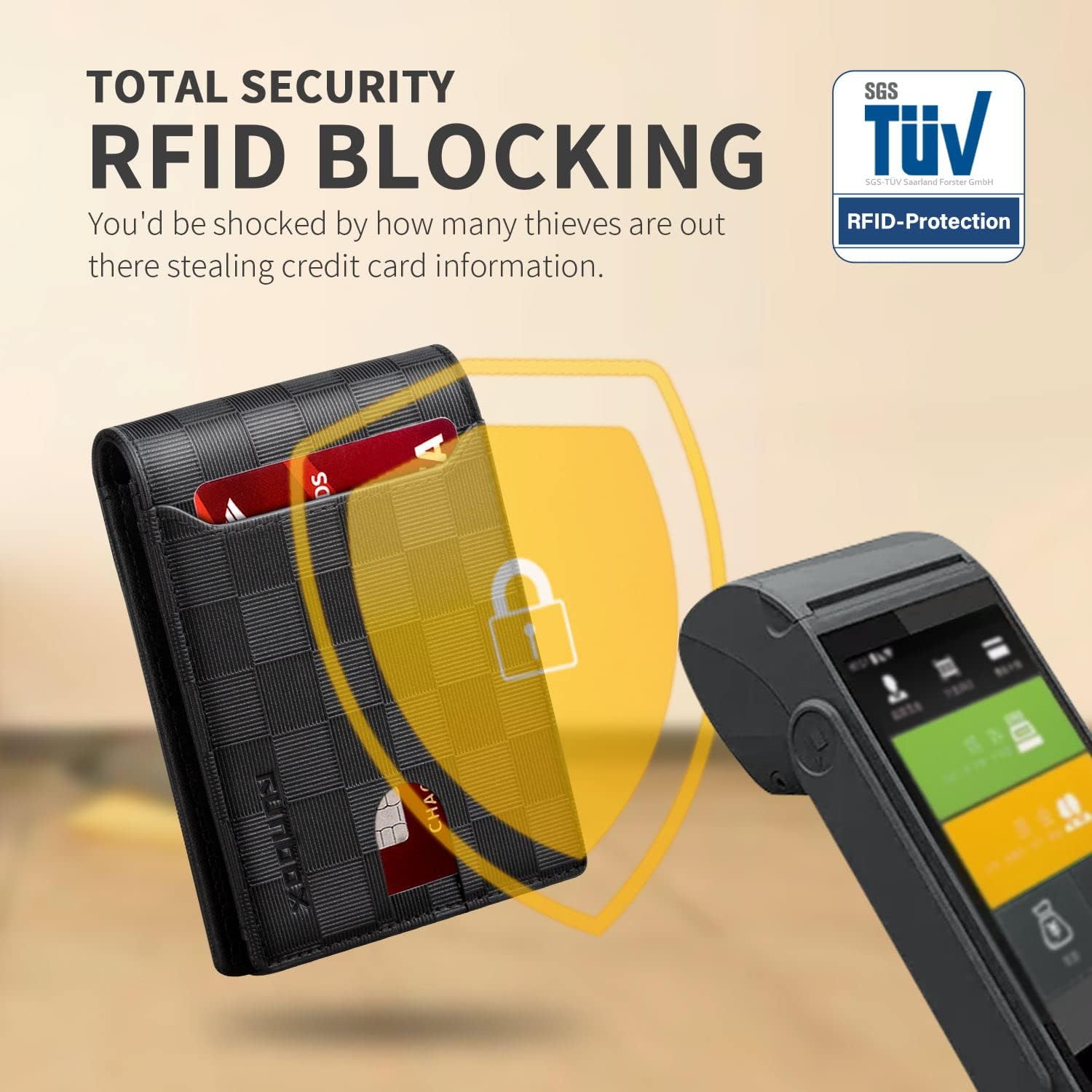 RUNBOX Wallet for Men Slim 11 Credit Card Holder Slots Leather RFID Blocking Small Thin Men's Wallet Bifold Minimalist Front Pocket Large Capacity Gift Box - Image 4