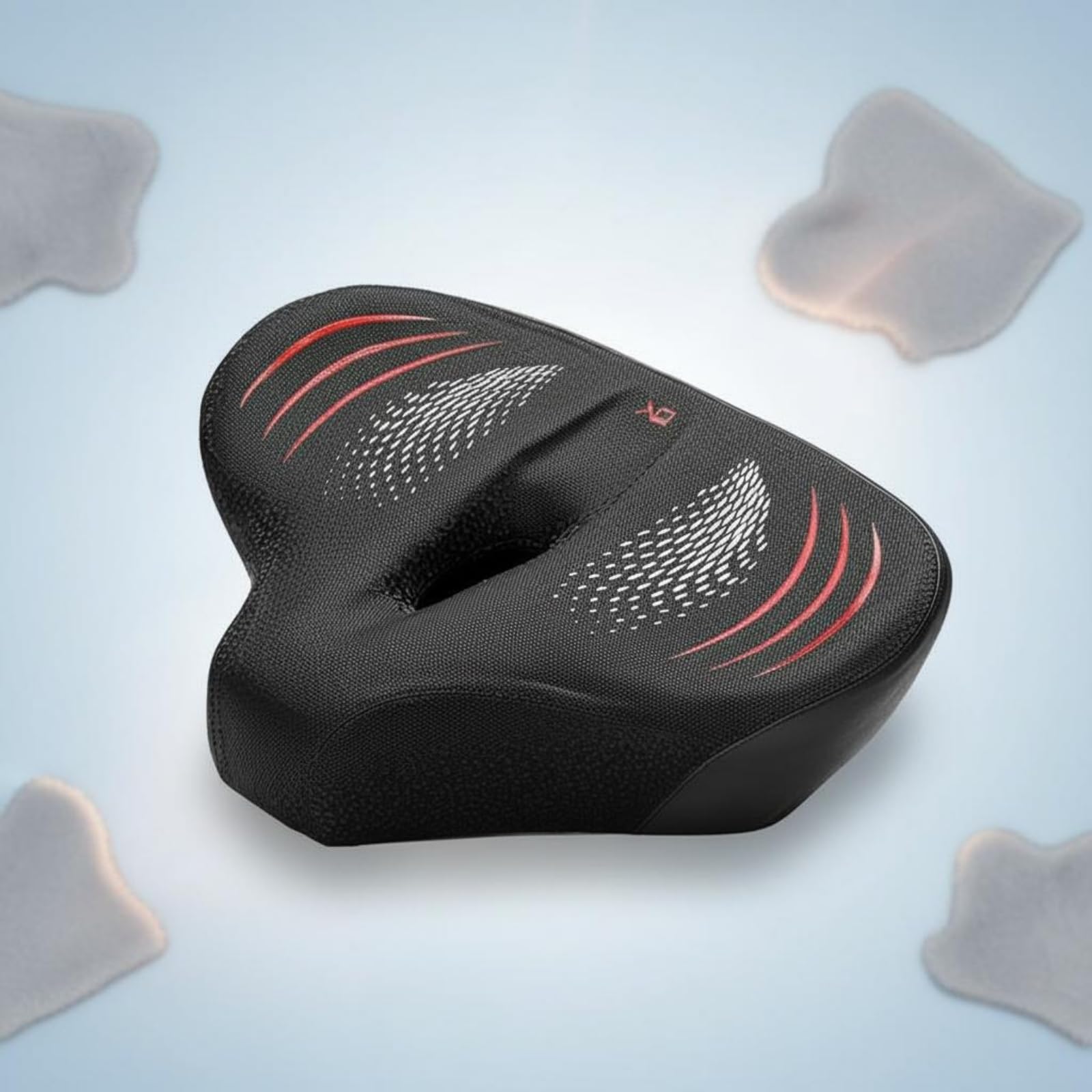 Coussin de Selle de Vélo Selle de Vélo Coussin de Siège Siège de Bicyclette avec Rembourrage PU et Structure Large Réduction de Pression et Meilleure